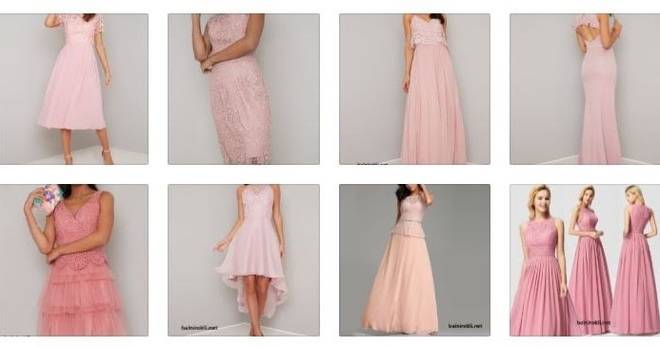 Елегантни Розови Вечерни Рокли