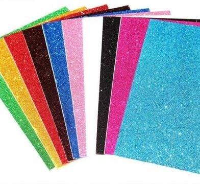 Листа за декорация EVA А4 с брокат