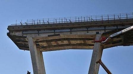 Започна демонтажът на моста в Генуа, където загинаха 43-ма души