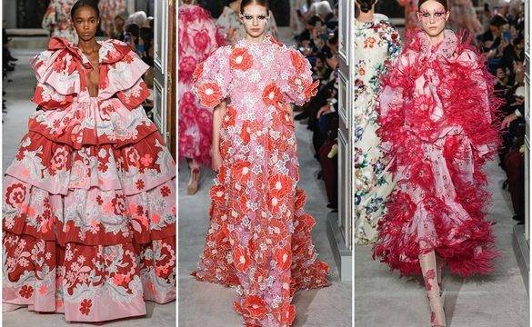 Цветните градини на Valentino Haute Couture 2019