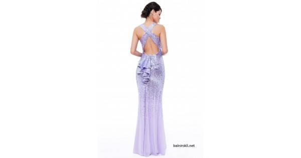 Блестяща Бална Абитуриентска Рокля Нежен Лилав Цвят