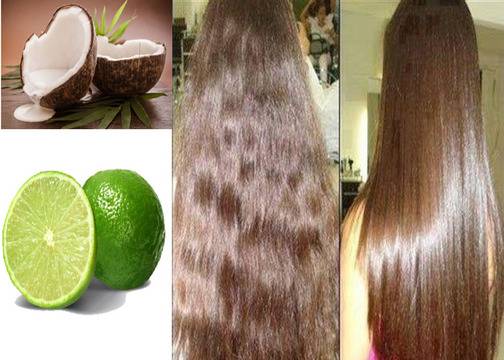 Естествено Изправяне с Кокосово Мляко и Лимон