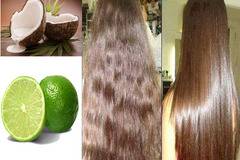 Естествено Изправяне с Кокосово Мляко и Лимон