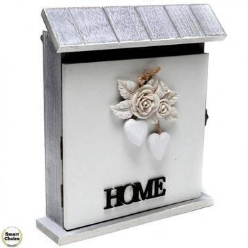 Декоративна дървена кутия за ключове „Home“ – 25 см. Модел 89-023