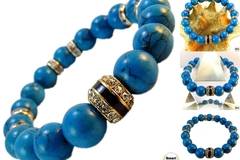 Дамска гривна от естествени камъни Тюркоаз – DM-2414