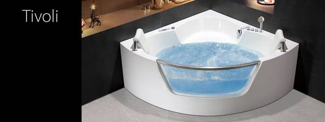 Ъглова вана с хидромасажна система „Tivoli“