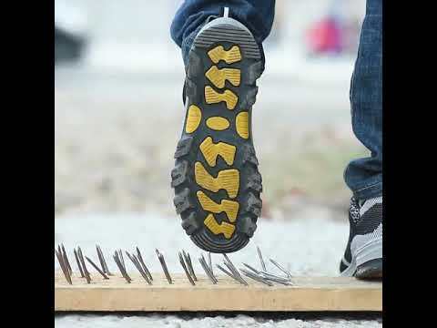 Мъжки предпазни обувки. Строителна защита