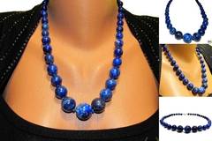 Дамско колие от естествени камъни Лазурит – DM-1064