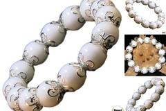 Дамска гривна от естествени камъни бял Оникс – DM-2217