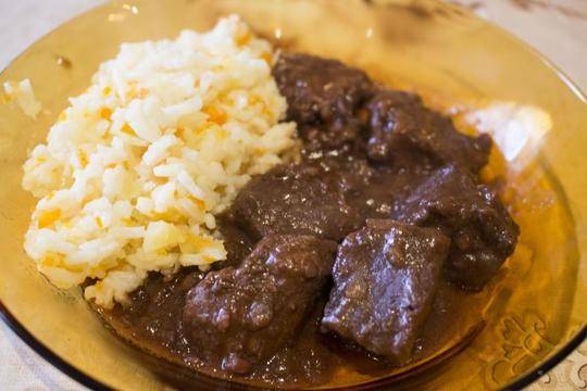 Винен кебап с телешко месо