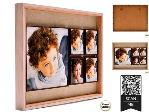 Луксозна магнитна рамка за пет снимки – 41 см. Модел F-73994