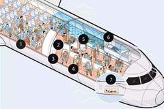 Самолетите на бъдещето ще включват виртуална реалност, йога студио и много карфиол