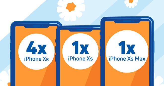 Спечелете всяка седмица iPhone Xr, iPhone Xs или iPhone Xs Max