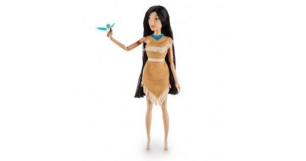 Оригинална Дисни кукла Покахонтас с малка играчка колибри