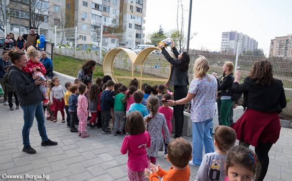 За 30 дни затуптяло Сърцето на ДГ „Пинокио“, създадено от бургаски татко