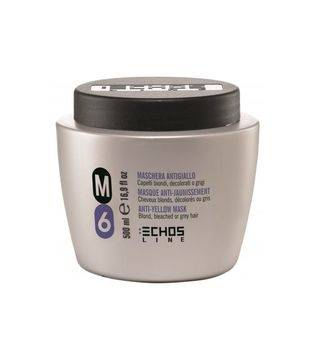 ECHOSLINE M6 ANTI-YELLOW MASK Антижълта маска за руса, избелена и сива коса 1000ml