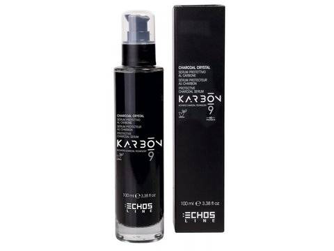 Echosline Karbon 9 Crystal No Parban – Защитен серум за коса с активен въглен без парабени 100ml