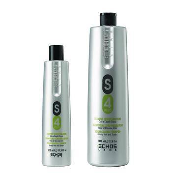 ECHOSLINE S4 PLUS SEBUM CONTROL SHAMPOO Себорегулиращ и почистващ шампоан за мазна коса и скалп350мл.