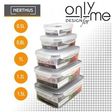 Комплект 5бр кутии за храна BRA Free Nerthus – 500 – 1500ml