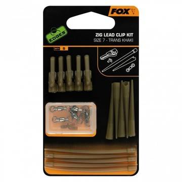 Комплект Fox Edges Zig Lead Clip Kit, оловни клипсове за риболов