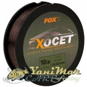 Влакно Fox Exocet Mono Trans Khaki 1000 м, Аксесоари за риболов на шаран и монтаж на косъм
