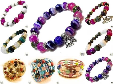 Дамски гривни от естествени камъни