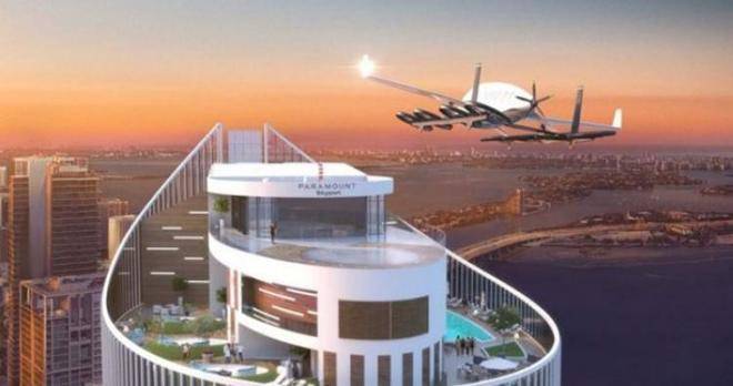 В Маями вдигат първата площадка за кацане на летящи коли