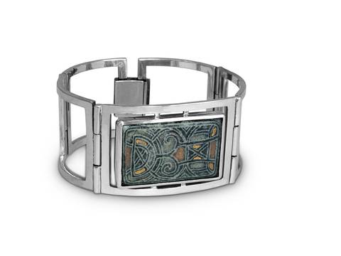 Дамска сребърна гривна с керамика – модел 723B на Студио Николас.