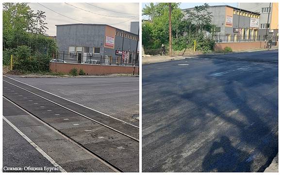 Старите жп релси, пресичащи ул. „Одрин“, вече ги няма!