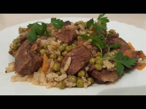 Телешко Месо с Грах и Ориз