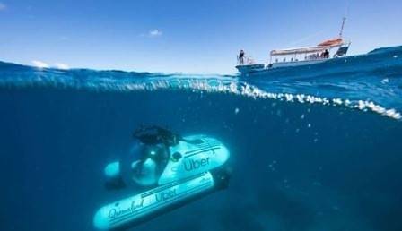 Uber пуска подводница за разходка из Големия бариерен риф