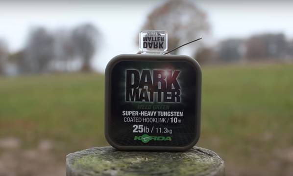 Повод Korda Dark Matter Tungsten Hooklink Coated