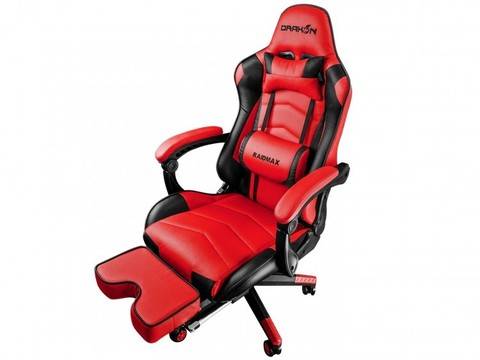 Геймърски стол Raidmax Drakon DK709RD Gaming Chair черен червен