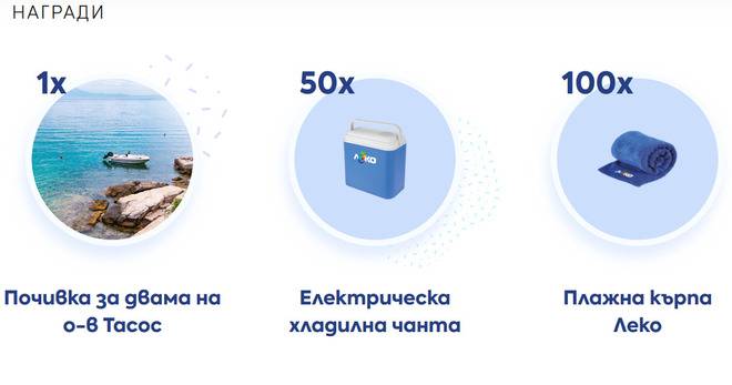 Спечелете почивка на Тасос, хладилни чанти и плажни кърпи от Леко