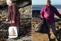 70-годишна баба почисти 52 плажа през 2018, за да спаси планетата