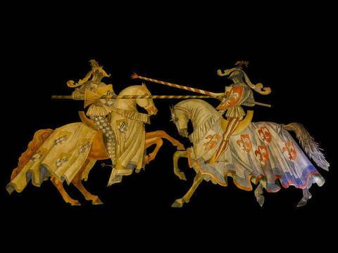 Зараждане и развитие на рицарските турнири