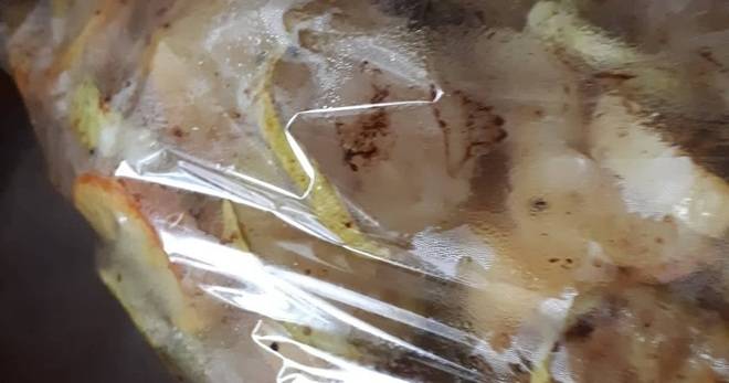 Печени тиквички и пресни картофи в торбичка!