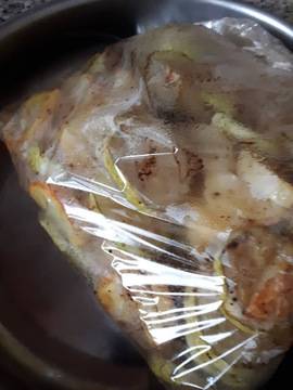 Печени тиквички и пресни картофи в торбичка!