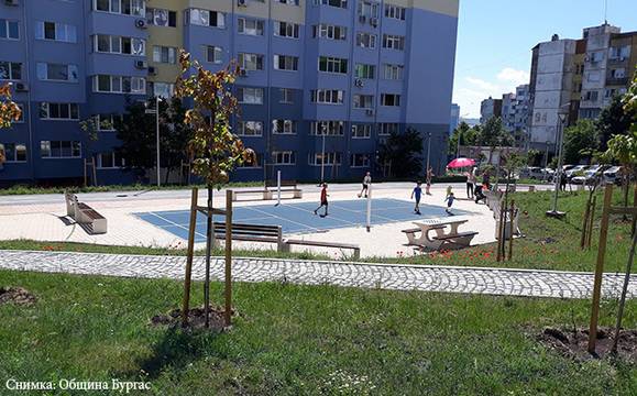 Поредно междублоково пространство в „Меден рудник“ бе облагородено