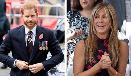 Принц Хари си падал по Дженифър Анистън, тя го отрязала заради разликата в годините