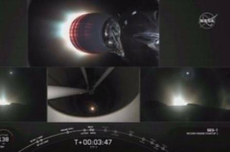 Ракета на „Спейс екс“ изведе в орбита 24 спътника, лаборатория и атомен часовник