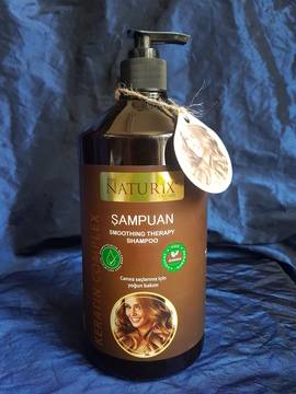 Naturix Smooting Therapy Shampoo Изглаждащ и възстановяващ шампоан за коса с Кератин1000мл