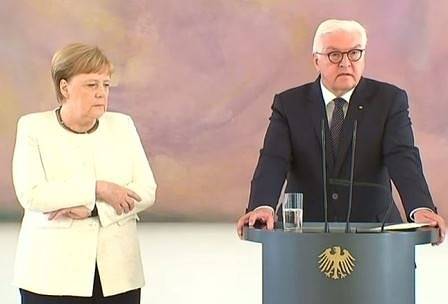 Ангела Меркел получи втори треморен пристъп (ВИДЕО)