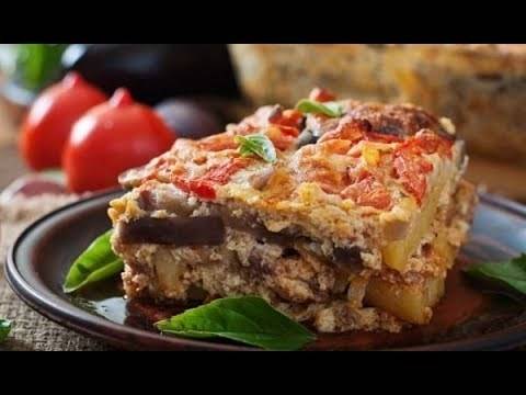 Картофен огретен с патладжан