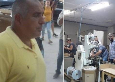 Борисов в нелегалната фабрика за цигари в село Труд: Щетите са за 20 млн. лв. (СНИМКИ)