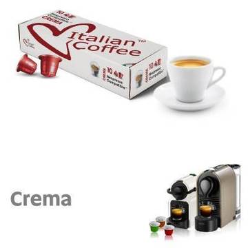 Капсули за кафе Italian Coffee Crema Cremoso съвместими с Nespresso 10 бр.