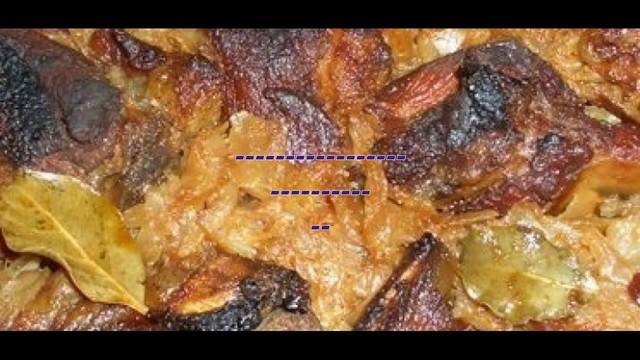 Свински ребра с прясно зеле