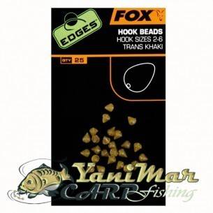 Стопери Fox Edges Hook Bead, за кука, Аксесоари за риболов на шаран и монтаж на косъм
