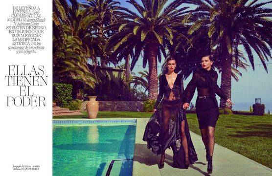 Ирина Шейк и Адриана Лима делят една корица