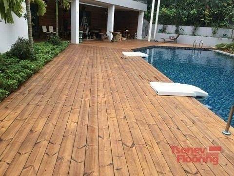 Декинг от термодървесина